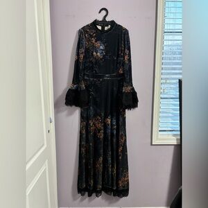 Chic Long Sleeve Floral Dress